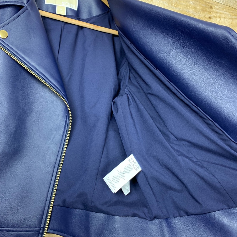 Michael by Michael Kors Moto Jacket Faux Leather - Picture 4 of 5